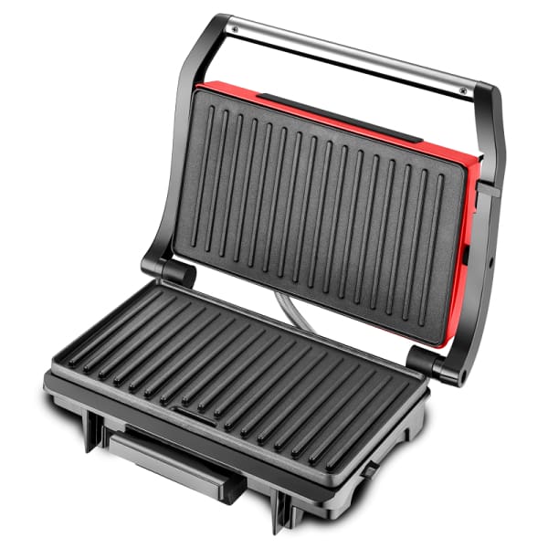 Appareil à Panini & Grill Viande TECHWOOD Rouge (TGD-015) Appareil à Panini & Grill Viande TECHWOOD Rouge (TGD-015)